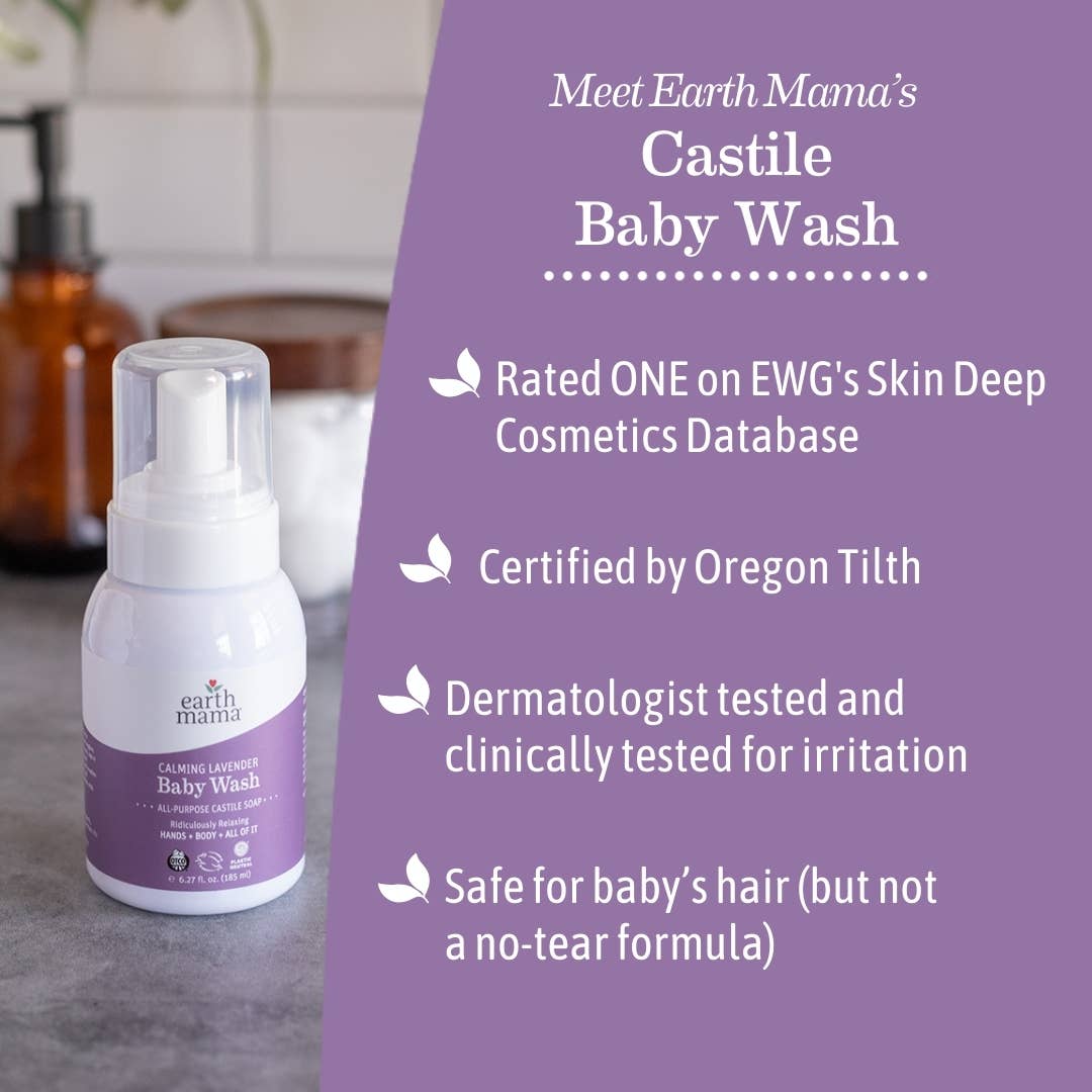 Earth Mama Organics - Calming Lavender Castile Baby Wash