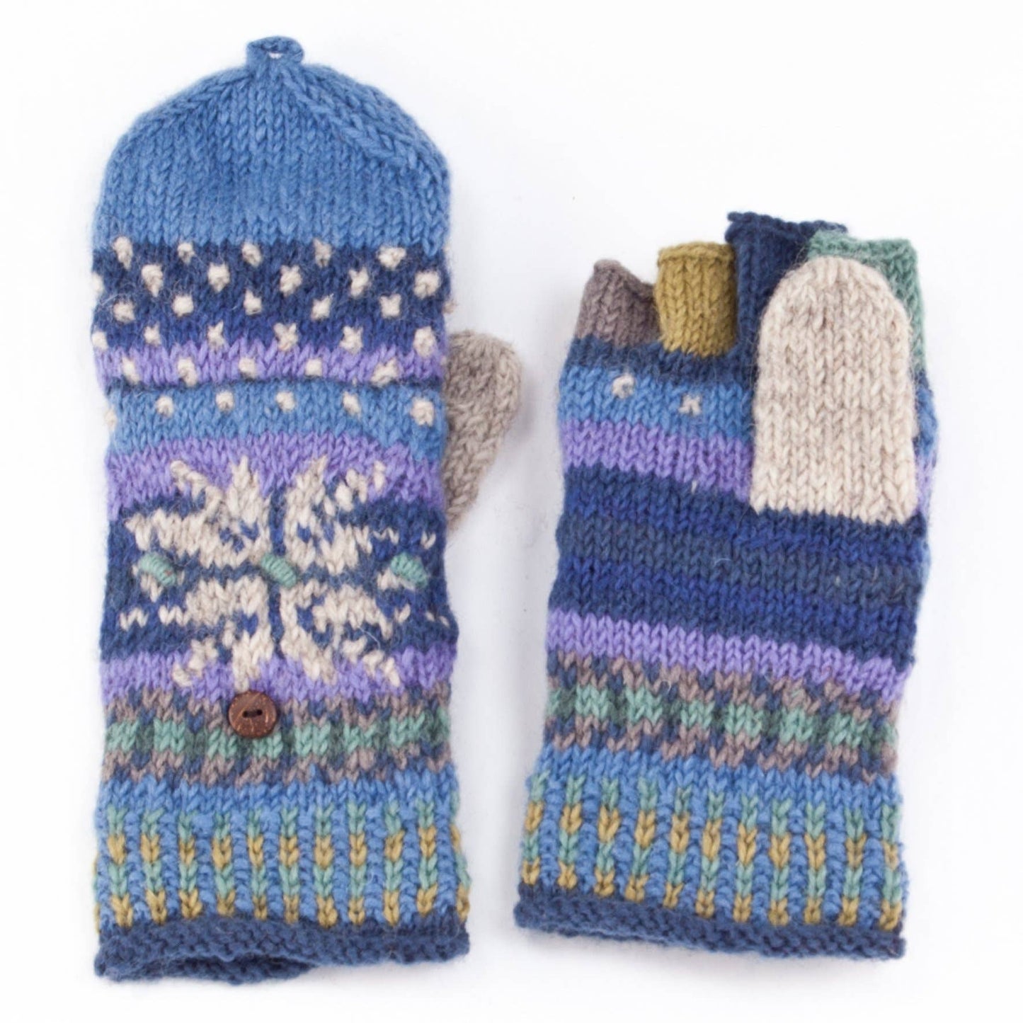 Lost Horizons Knitwear - Jasper - women's wool knit finger mittens