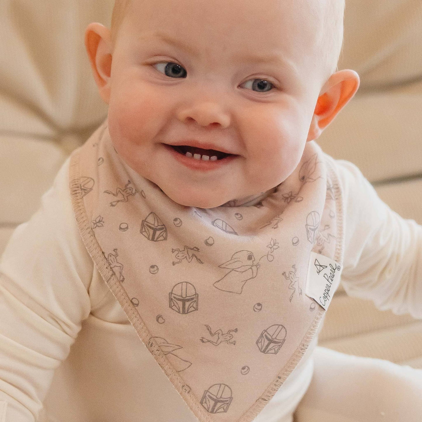 Copper Pearl - 4 Pack Baby Bandana Bibs - Star Wars Grogu