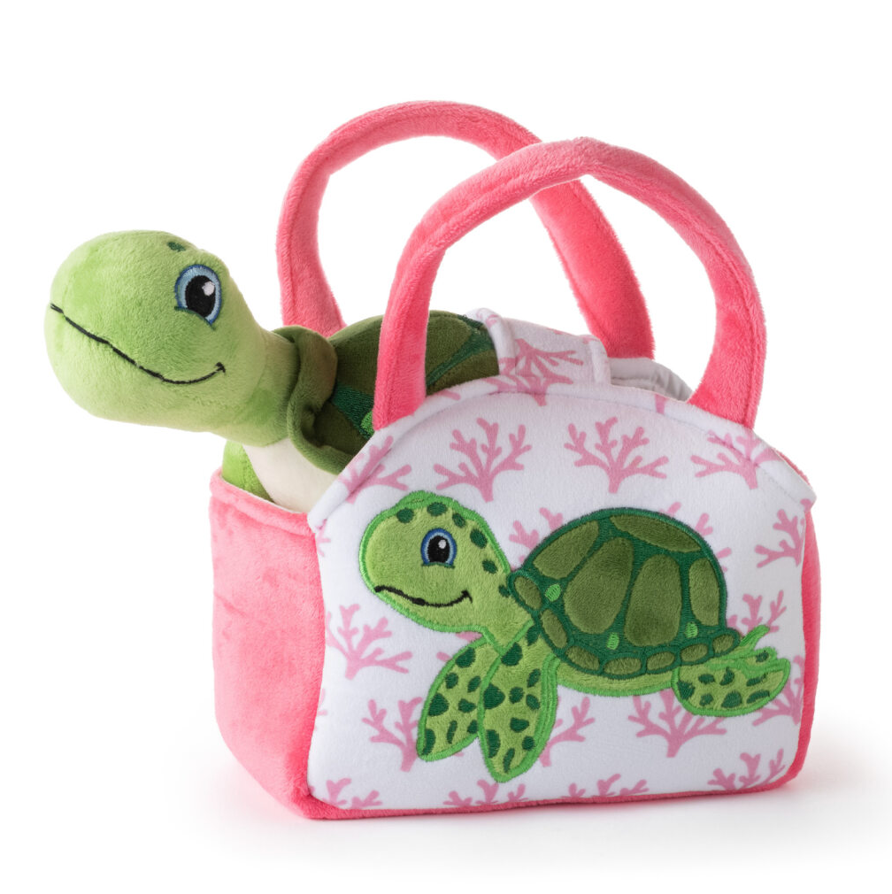 The Petting Zoo - Plush Animal Set with Purse -  Sea Turtle