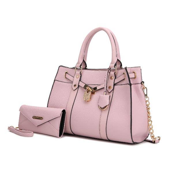 MKF Collection - Christine Vegan Leather Women Satchel Bag & wallet by Mia K