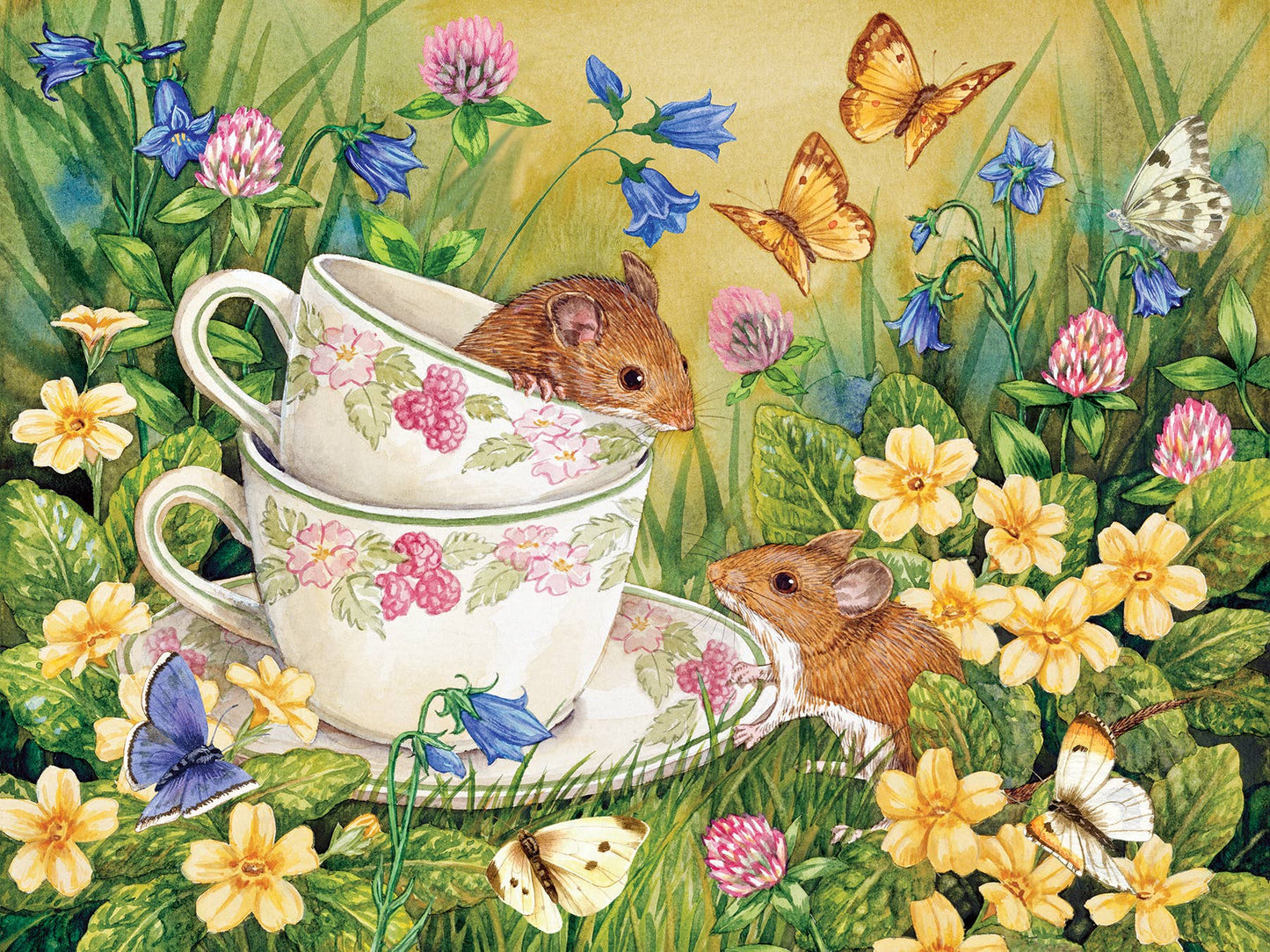 Outset Games and Cobble Hill Puzzles - Tea for Two 275-Piece Puzzle