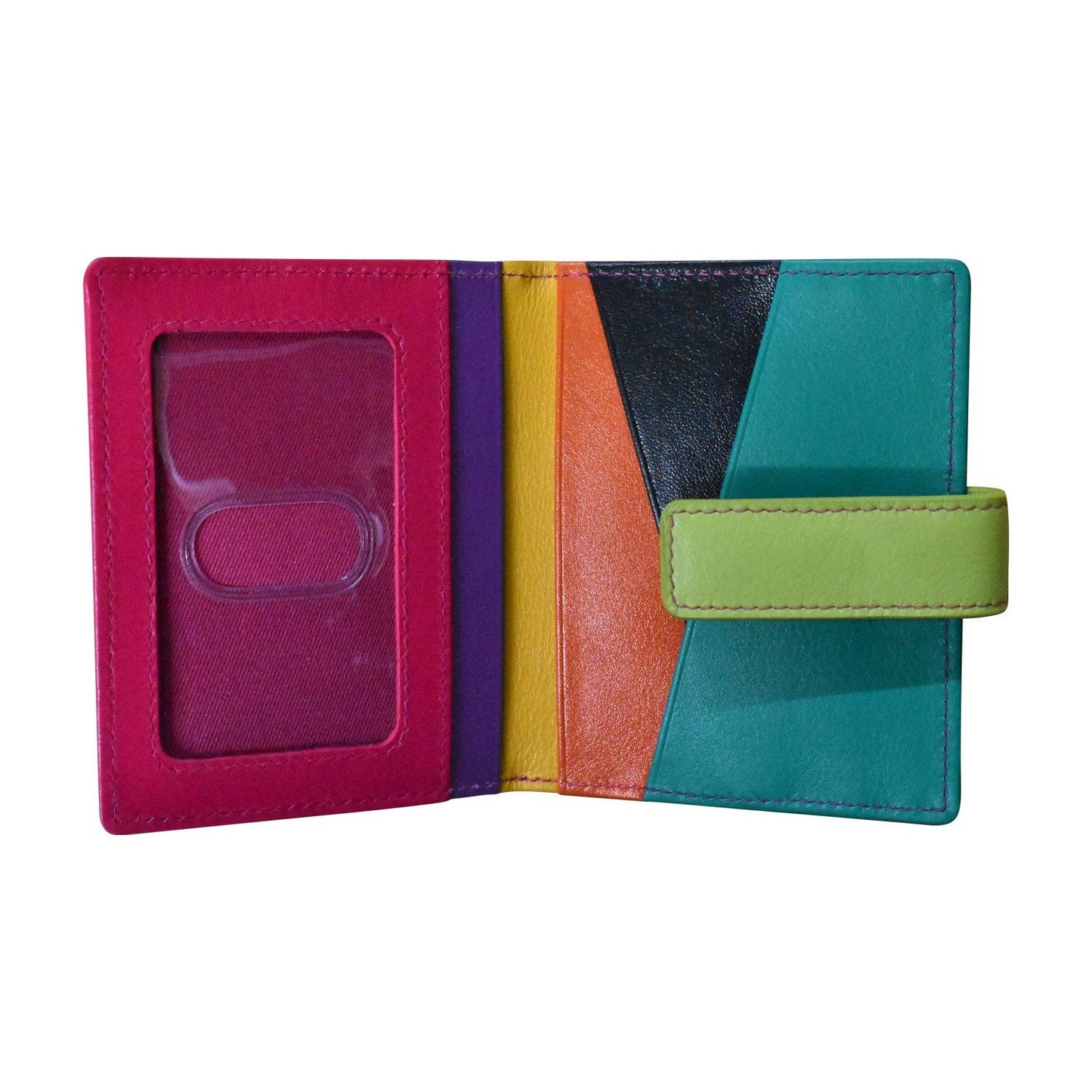 ili New York - 7803 MINI ASYMMETRIC CARD WALLET WITH TAB