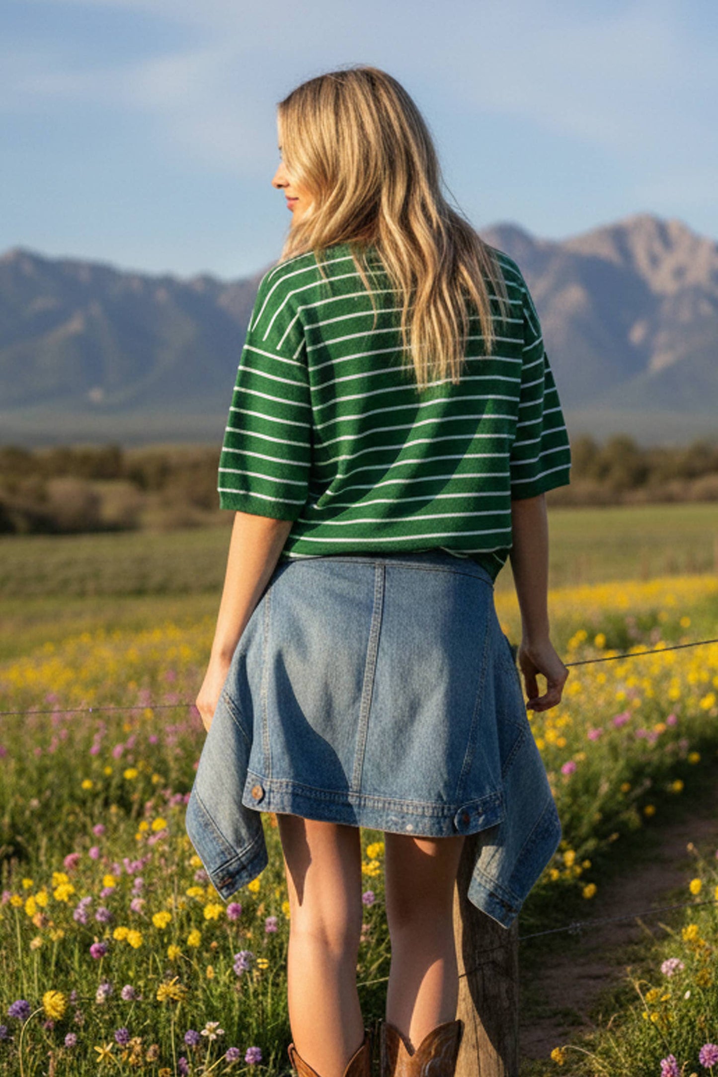 Sewn and Seen - Striped Knit Short Sleeve Top