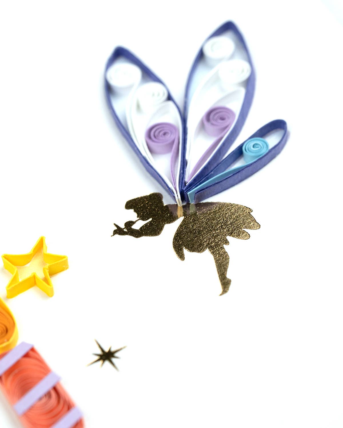 Quilling Card - Quilled Birthday Fairies Card | Whimsical Handmade BDay Card