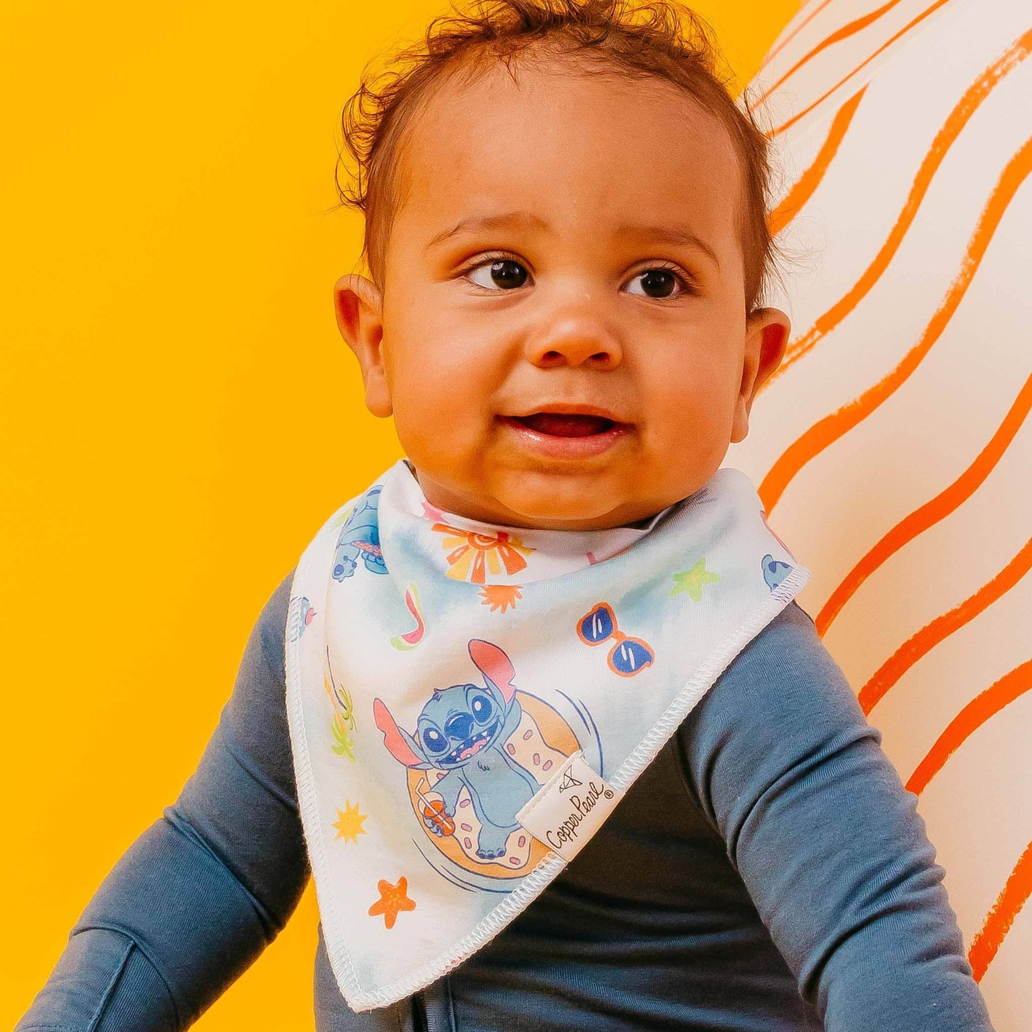Copper Pearl - 4 Pack Baby Bandana Bibs - Disney Stitch Dreamsicles