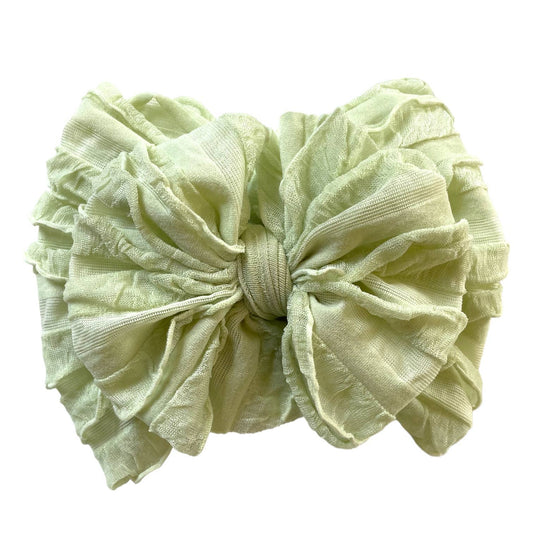 Rockin Royalty - Honeydew Ruffled Headband