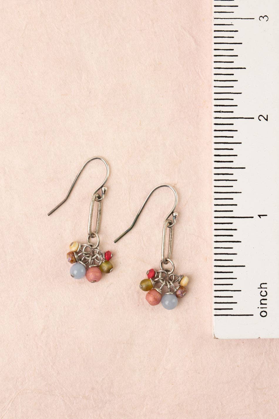 Anne Vaughan Designs Jewelry - Leilani Czech Glass, Jade Dangle Earrings