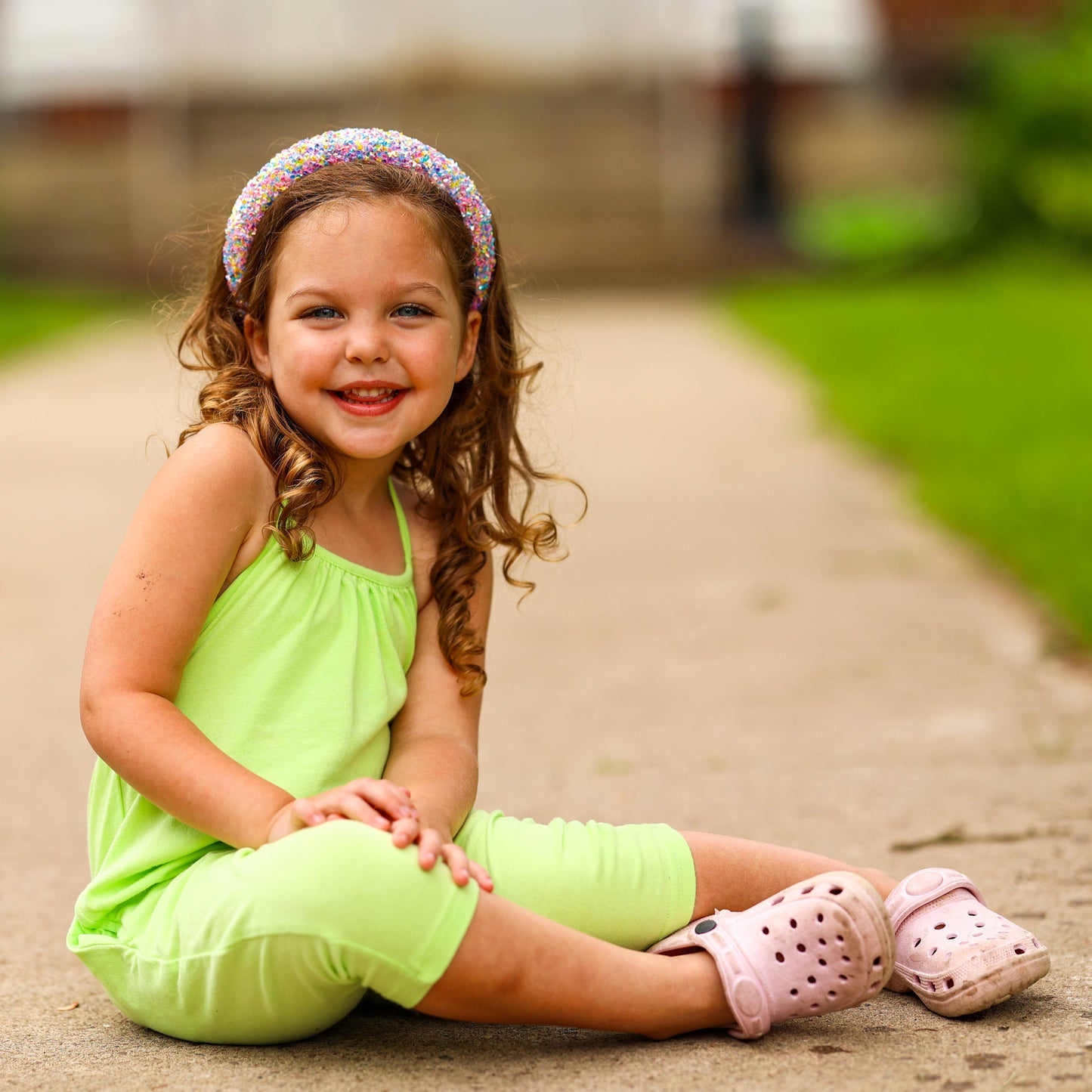 Frog Sac - Kids Padded Headband - Chunky Sequin Hair Band