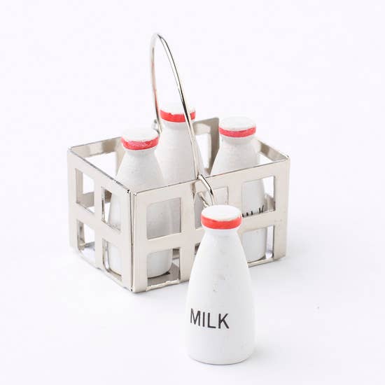 Factory Direct Craft - Miniature Milk Crate Set or Milk Bottle - Select Style