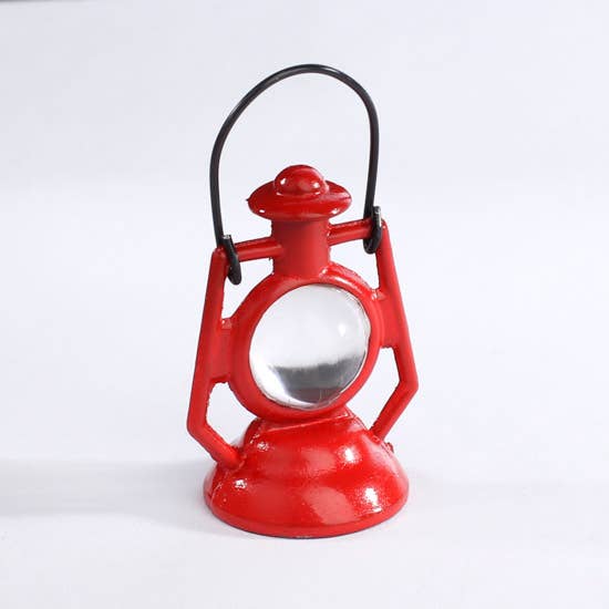 Factory Direct Craft - 1-3/4" Dollhouse Miniature Red Railroad Lantern