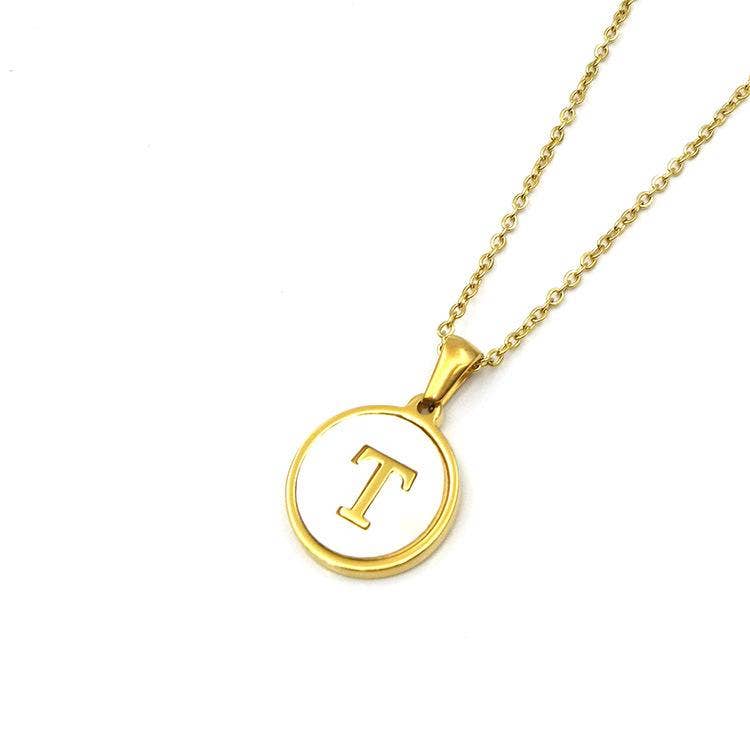 Mio Queena - Round 18K Gold-plated Stainless Steel 26 Letters Necklace