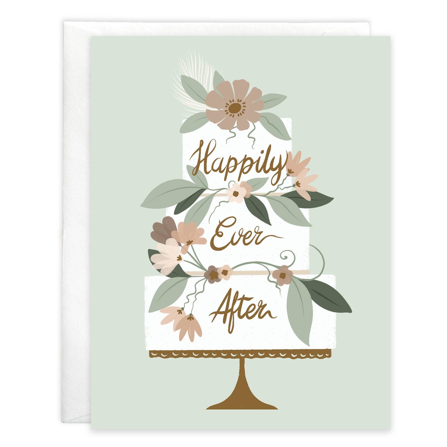 GINA B DESIGNS - Wedding Greeting Card - Tiered Cake