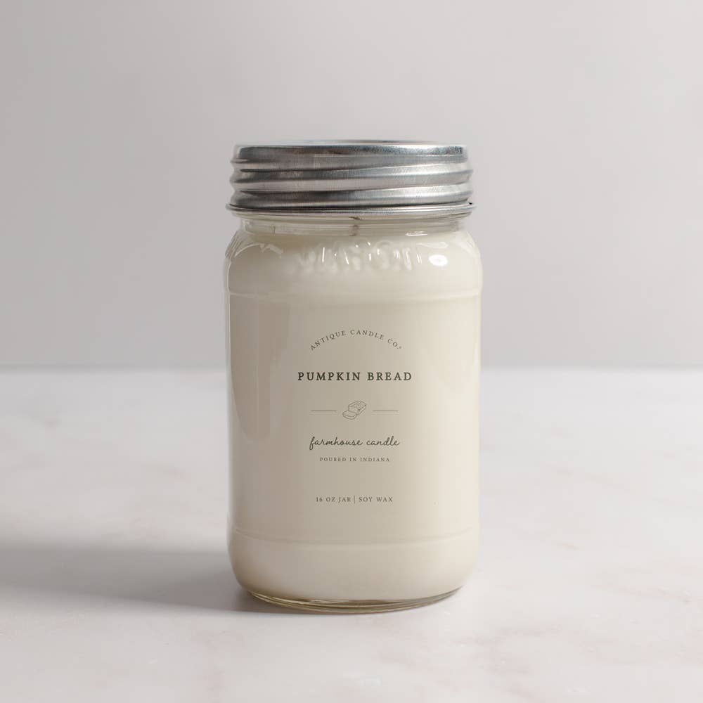 Antique Candle Co.® - Pumpkin Bread - Soy Wax Mason Jar Candle