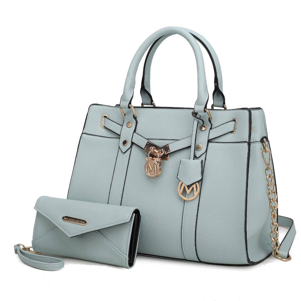 MKF Collection - Christine Vegan Leather Women Satchel Bag & wallet by Mia K