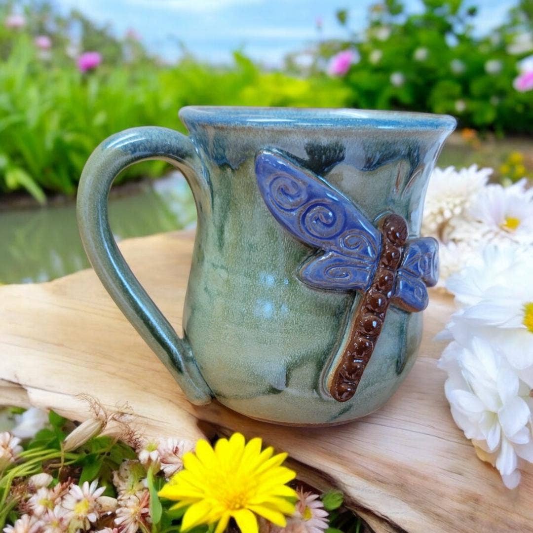 MudWorks Pottery - Dragonfly Mug