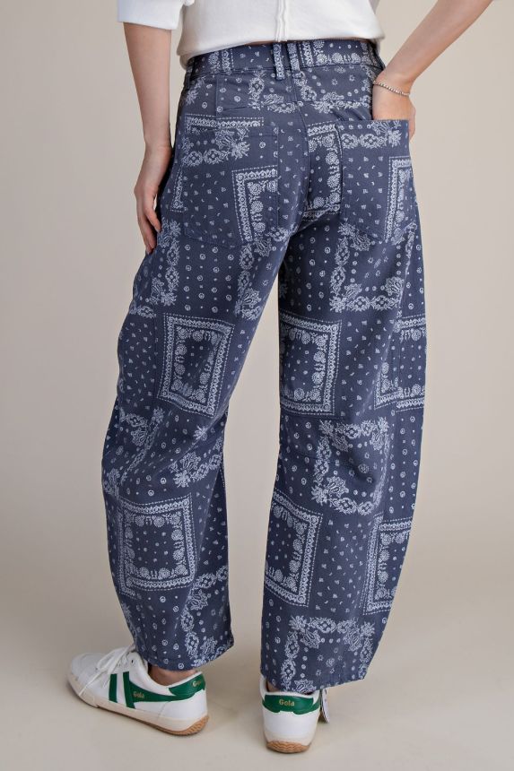 Blue Bandana Pants
