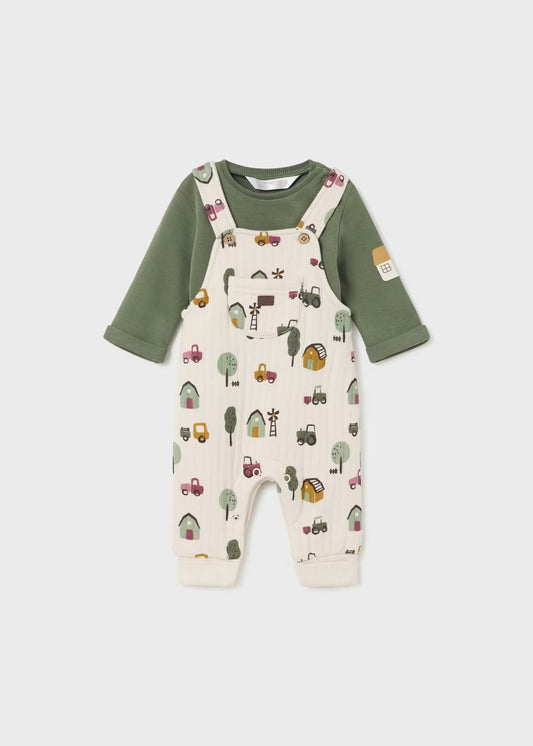 Padded Fleece Overall Set