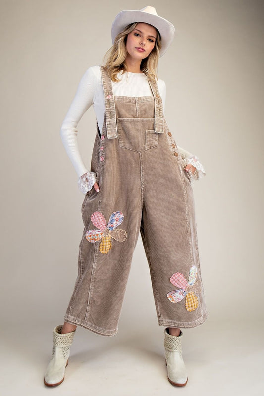 Flower Overalls Mocha