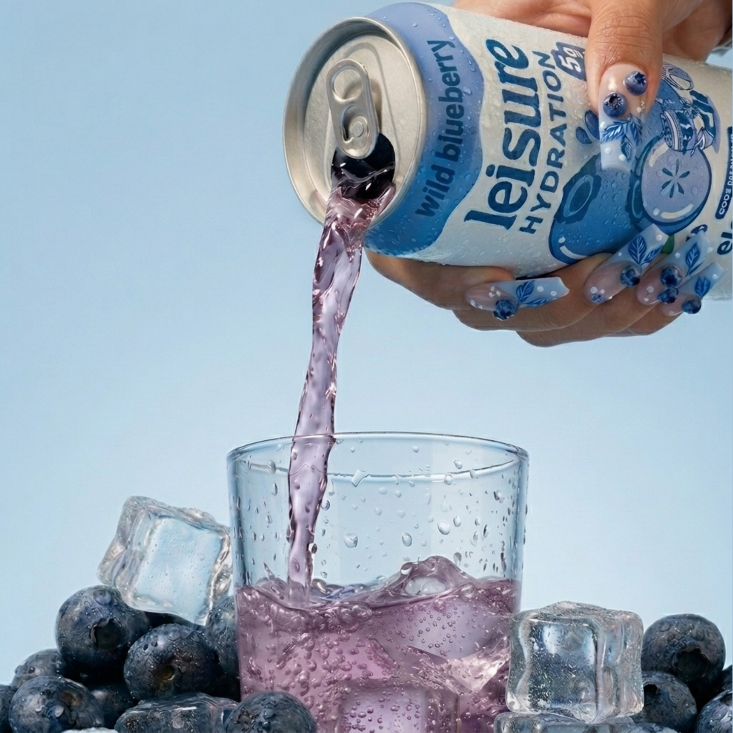 Leisure Hydration - Leisure Hydration Electrolyte Wild Blueberry (16 oz x 12-Pack)