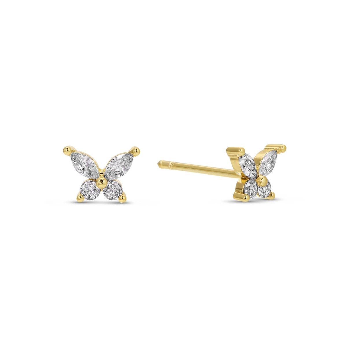 Splendid Iris - Butterfly Studs on Velvet Tag