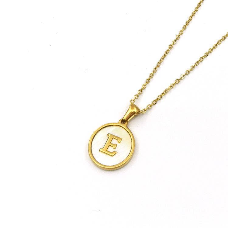 Mio Queena - Round 18K Gold-plated Stainless Steel 26 Letters Necklace
