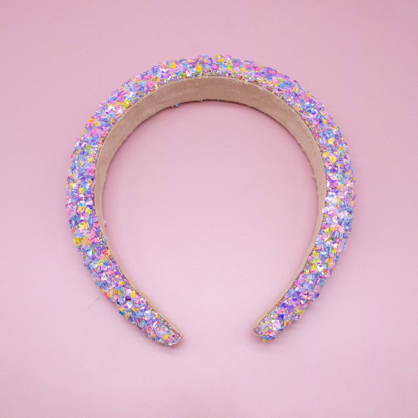Frog Sac - Kids Padded Headband - Chunky Sequin Hair Band