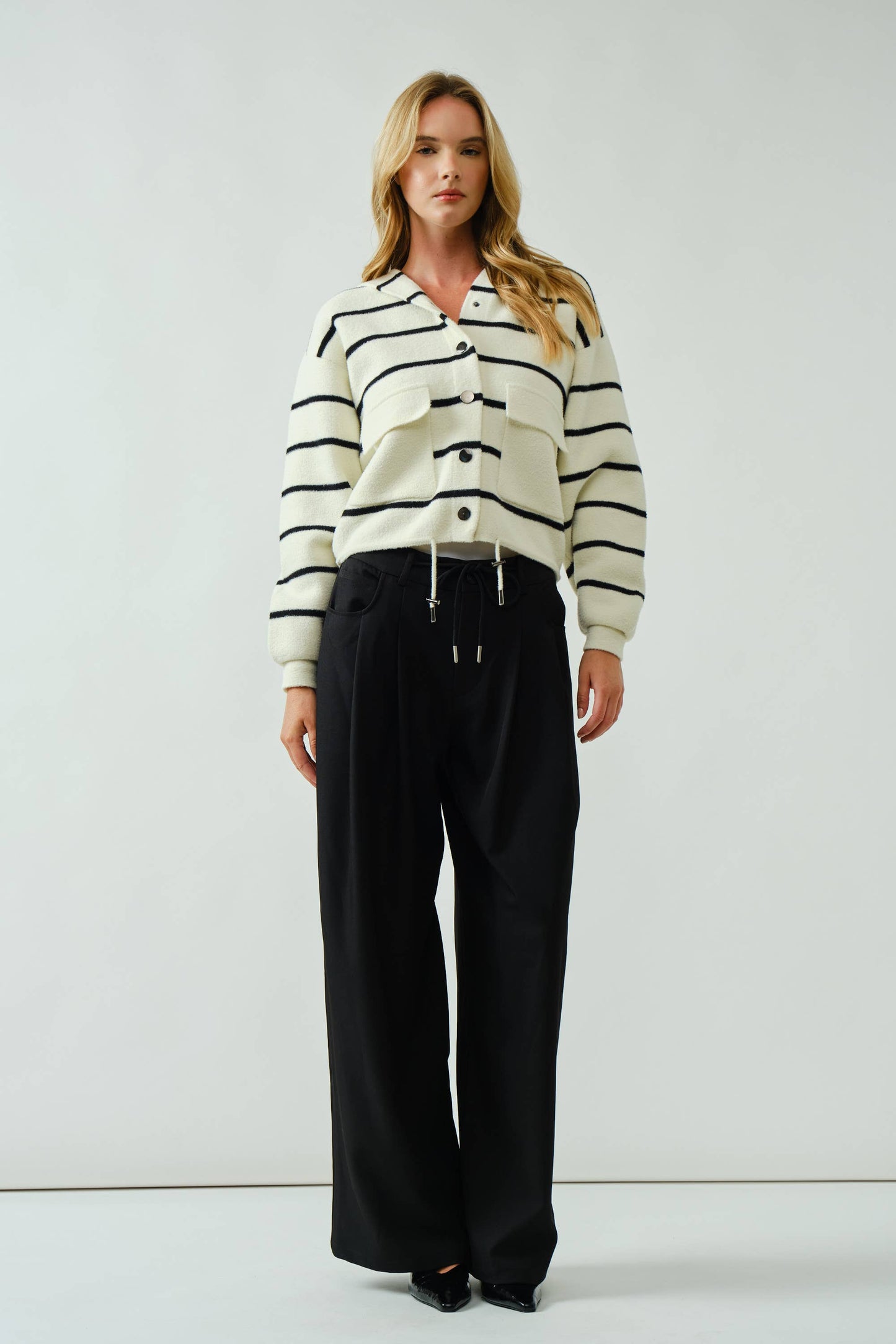 Aaron & Amber  COZY SOFT HOODED SWEATER CARDIGAN