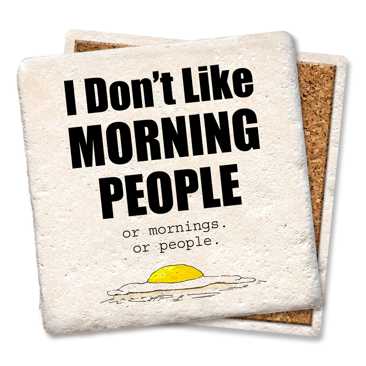 Tipsy Coasters & Gifts - Drink Coaster I Don't Like Morning People