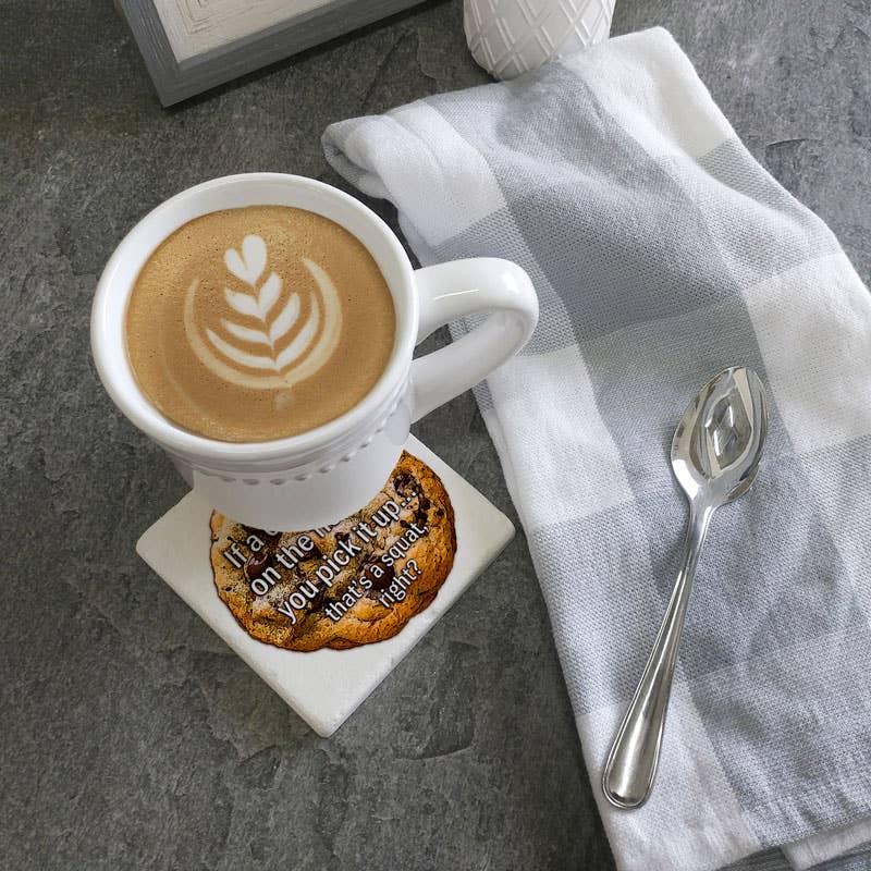 Tipsy Coasters & Gifts - If a cookie falls on the floor coaster