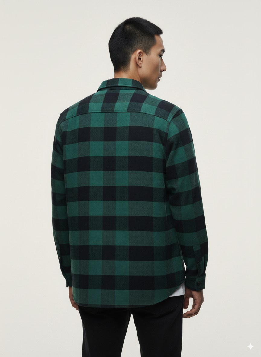 Hawk's Bay - Flannel Long Sleeve Buffalo Plaid Shirt