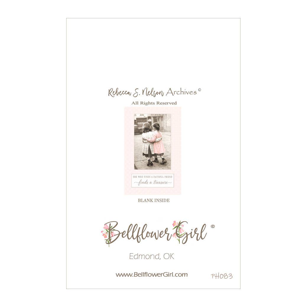 Bellflower Girl - She Who Finds a Faithful Friend | Just Because | Love Card