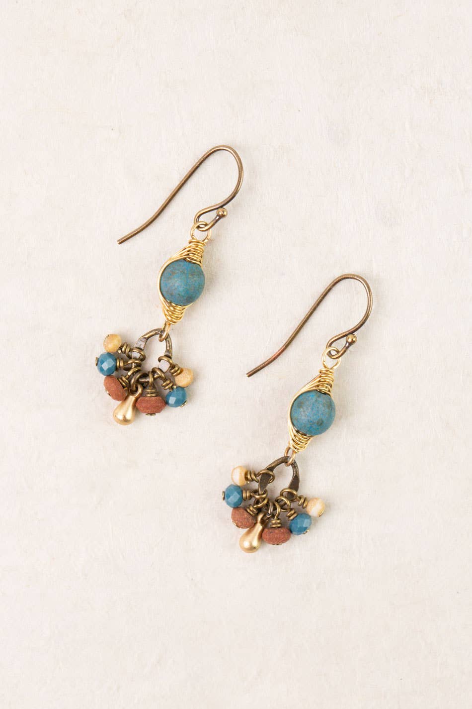 Anne Vaughan Designs Jewelry - Enlighten Czech Glass Herringbone Earrings