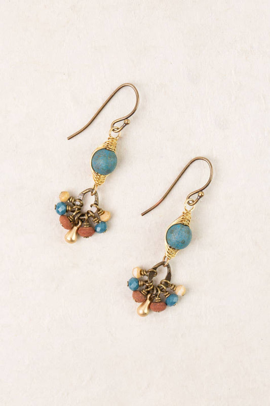 Anne Vaughan Designs Jewelry - Enlighten Czech Glass Herringbone Earrings