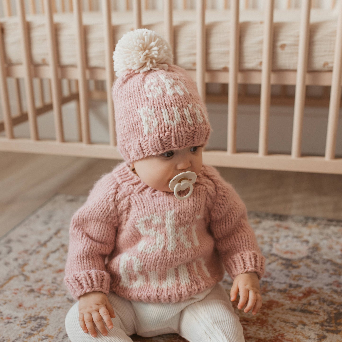 Huggalugs - Ski Bum Rosy Beanie Hat Baby & Kids