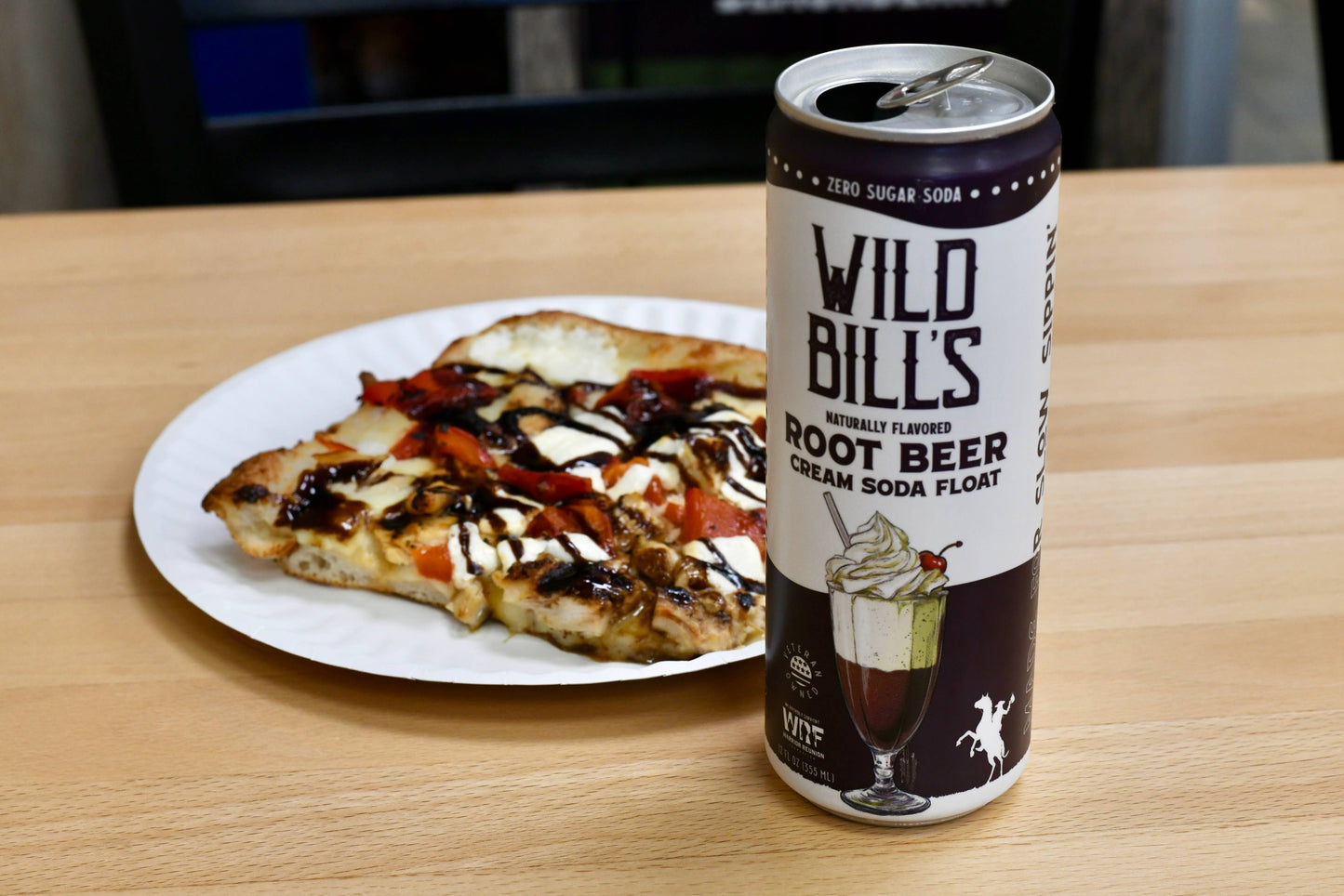 Wild Bill’s Craft Beverage Co. - Root Beer: Zero Sugar Soda, Clean Ingredients, 12-Pack, Cans