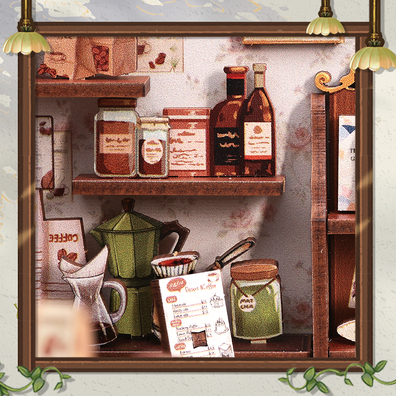 Hands Craft - DIY Book Nook Kit: Sunny Café