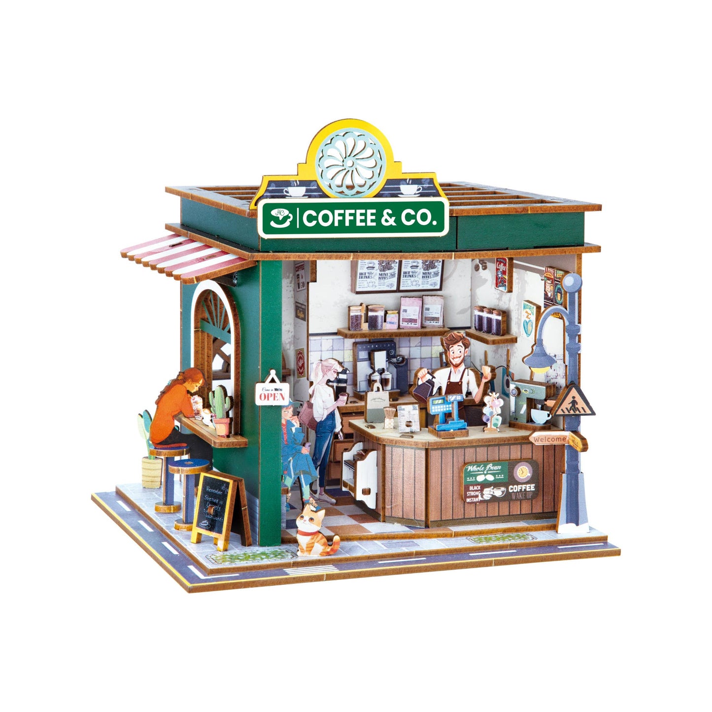 Hands Craft - DIY Miniature House Kit: Coffee Shop