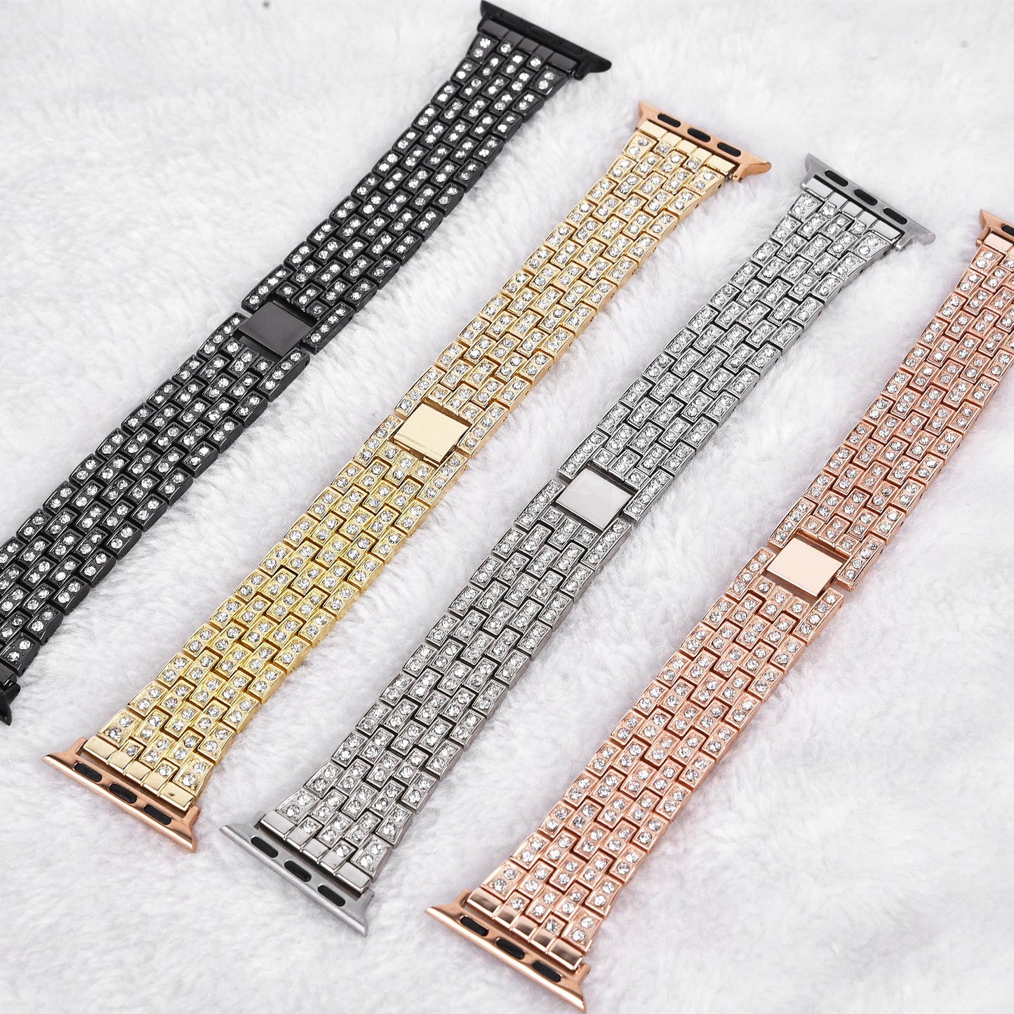 ShopTrendsNow - Crystal Rhinestone Sparkling Band for Apple Watch All Series