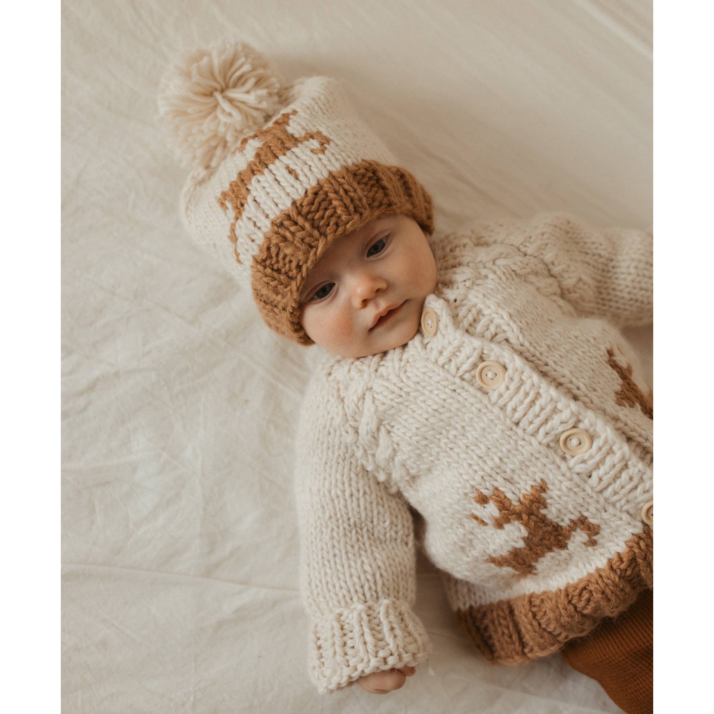 Huggalugs - Oh Deer Cardigan Sweater Baby & Toddler