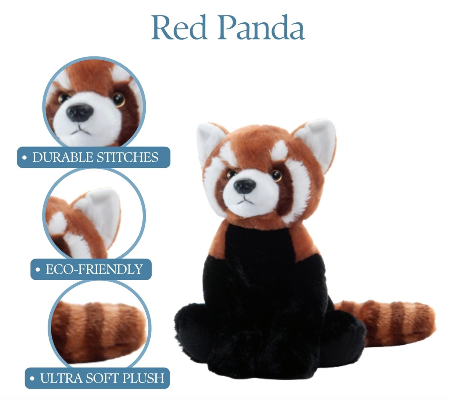 The Petting Zoo - 12" (26cm) Wild Onez Red Panda Stuffed Animal