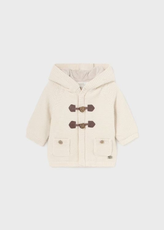 Hooded Knit Cardigan Coat