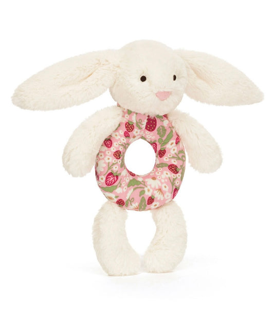 Blossom Cream Bunny Rattle