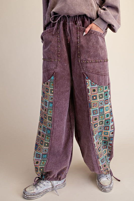 Jacquard Print Pants
