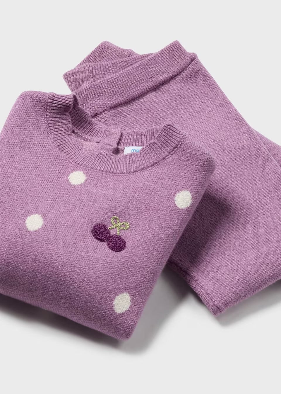 Purple Cherry Knit Set