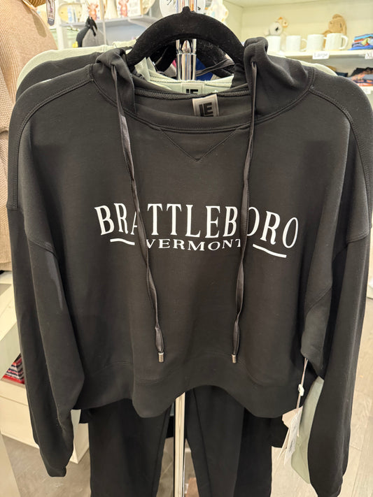 Crop Top Sweatshirt Black