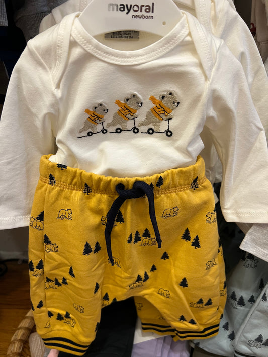 Mustard Bear 2 Piece Set