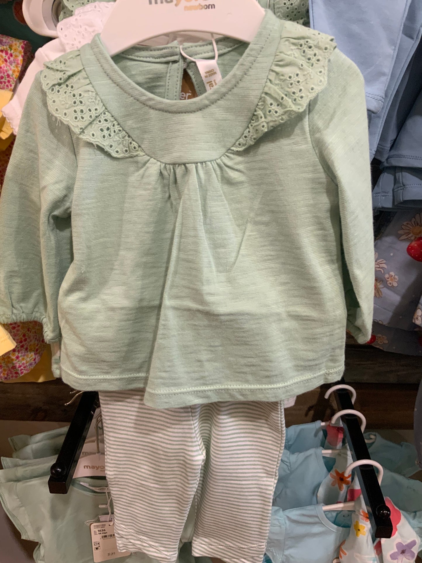 Green Stripe Legging Set