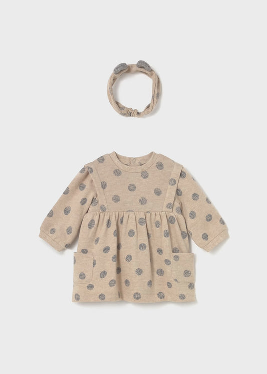 Tan Polka Dot Dress