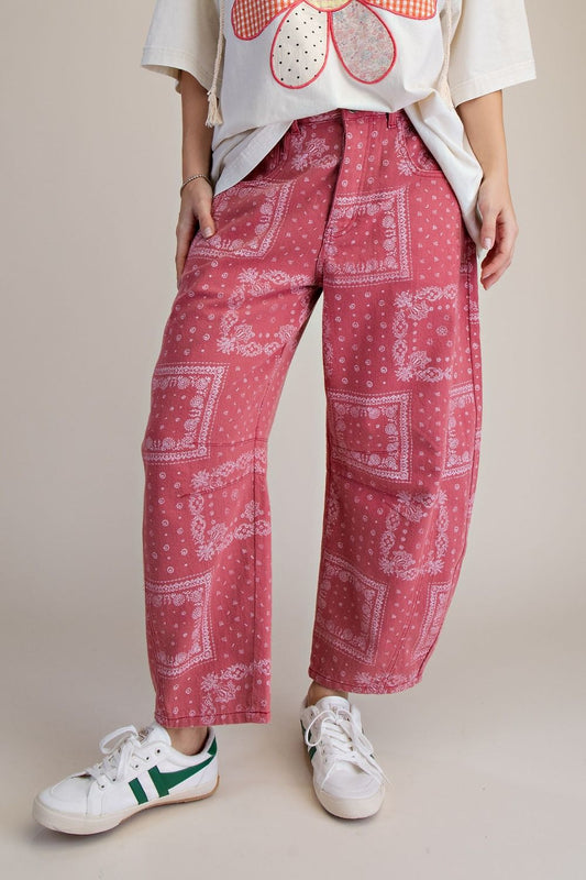 Red Bandana Pants